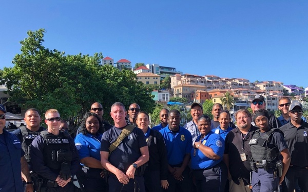 Coast Guard, federal agencies conduct multi-agency operation at U.S. Virgin Islands ferry terminals in Saint Thomas, St. Croix