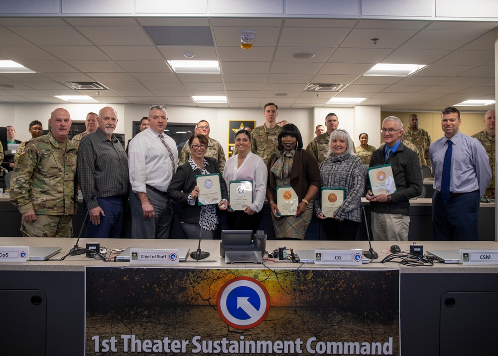 1st TSC Presents Time in Service Awards