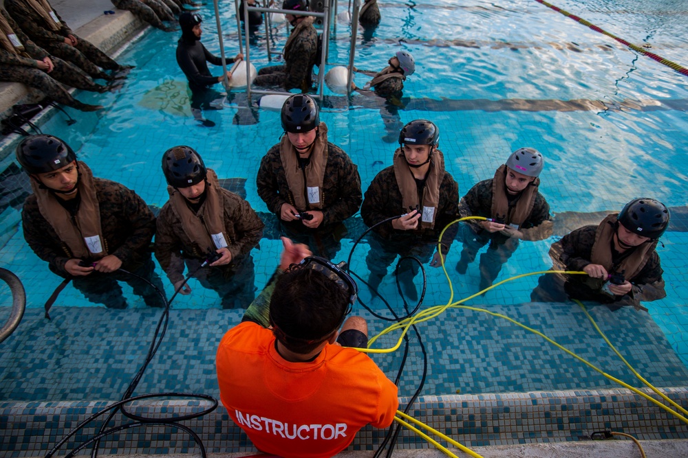 Ditching!: HQBN participates in Helicopter Underwater Egress Training