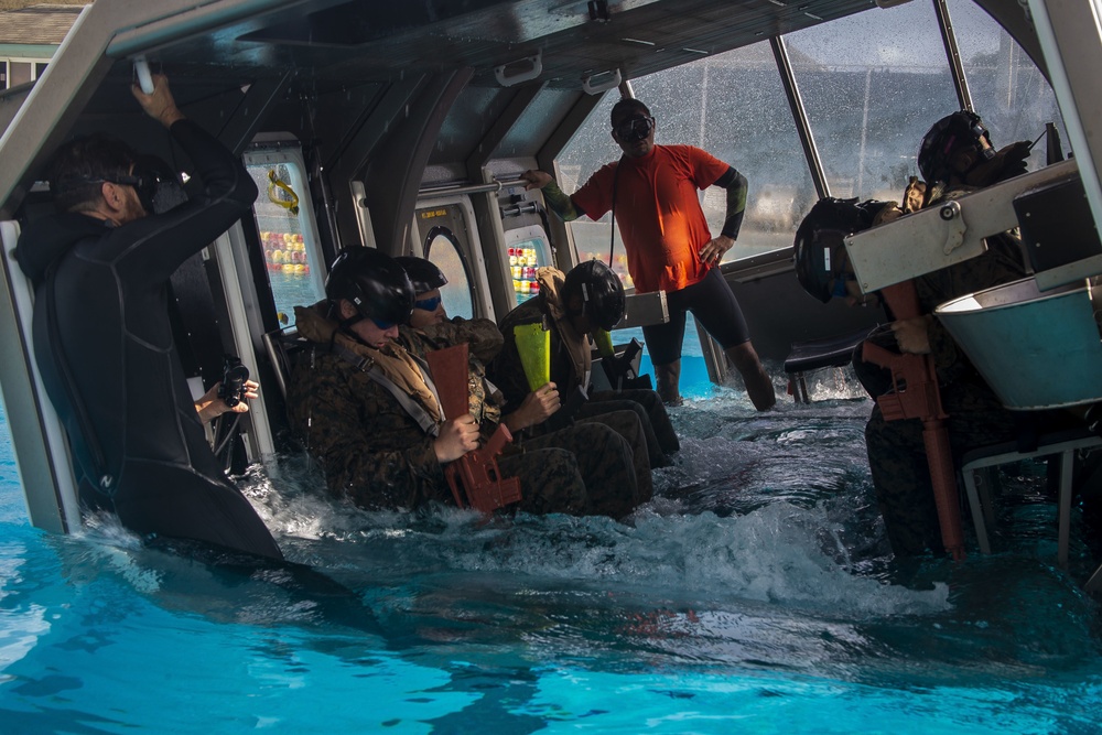 Ditching!: HQBN participates in Helicopter Underwater Egress Training