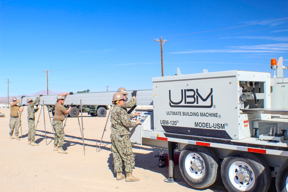 Seabees Construct K-Spans, Support USMC Training