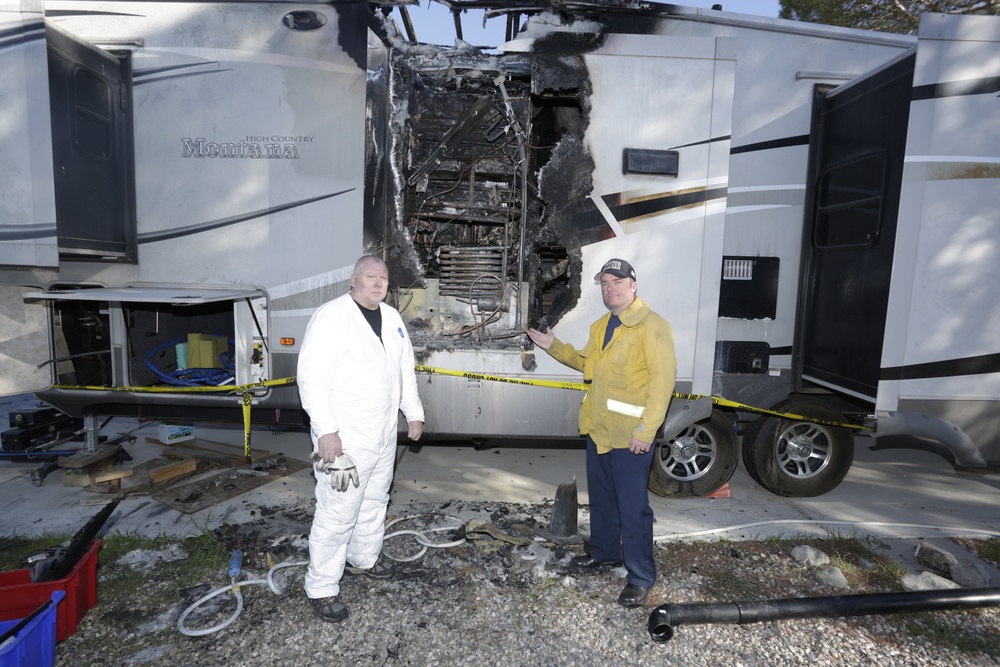 Fire &amp; Emergency Services saves MCLB RV park from destructive blaze