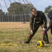 Marines lead elementary school students in PE challenge