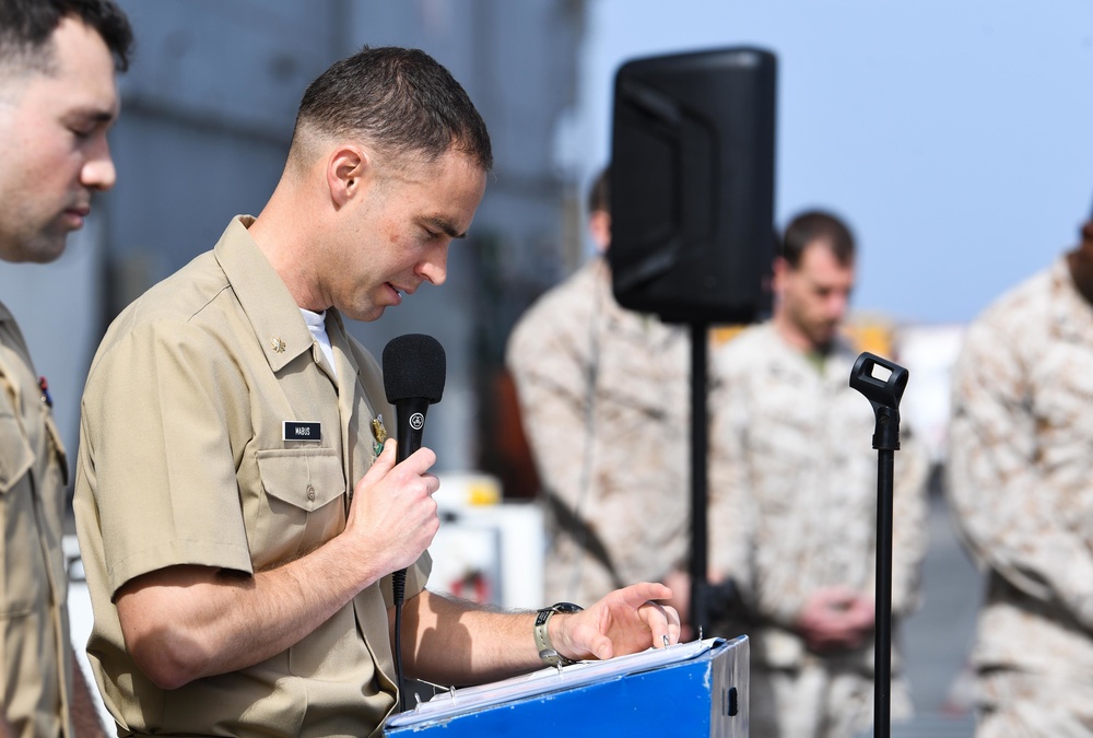 26th Marine Expeditionary Unit Lance Corporal Seminar graduation ceremony