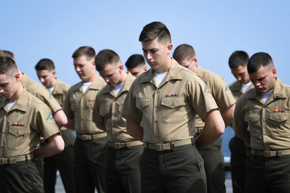 26th Marine Expeditionary Unit Lance Corporal Seminar graduation ceremony