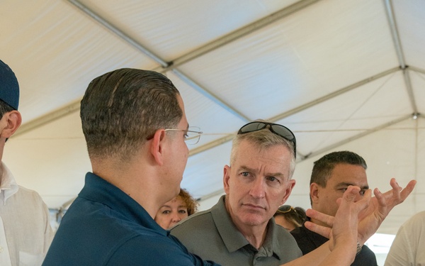 VIP Tour Visits Earthquake Base Camps in Guánica