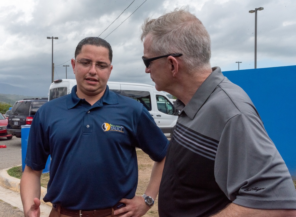 VIP Tour Visits Earthquake Base Camps in Guánica