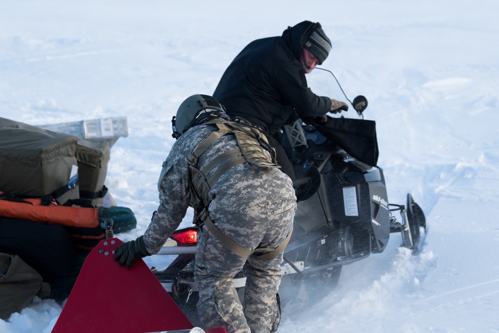 Sustainment package delivery and PJ jump for Arctic Eagle