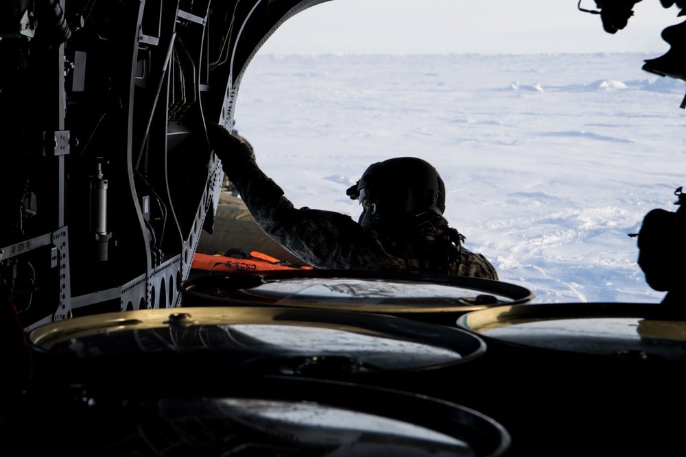 Sustainment package delivery and PJ jump for Arctic Eagle