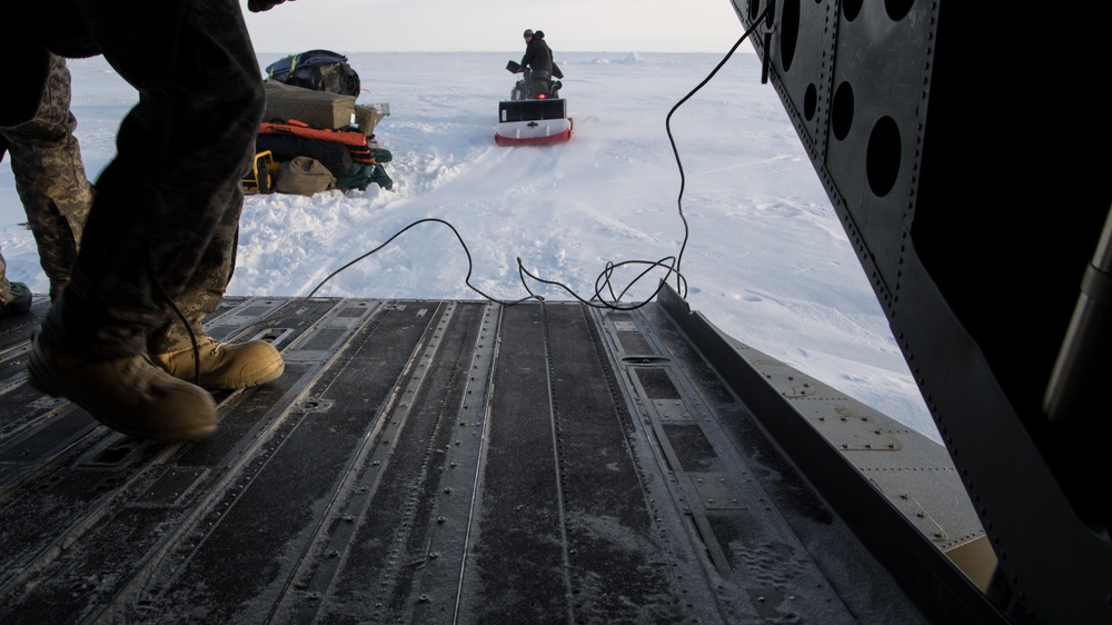 Sustainment package delivery and PJ jump for Arctic Eagle