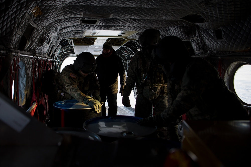 Sustainment package delivery and PJ jump for Arctic Eagle