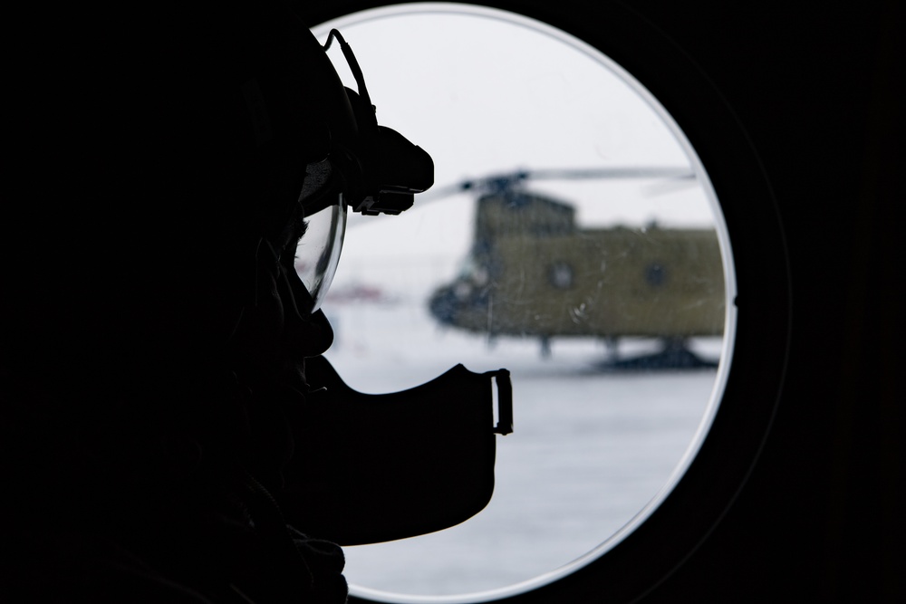 Sustainment package delivery and PJ jump for Arctic Eagle