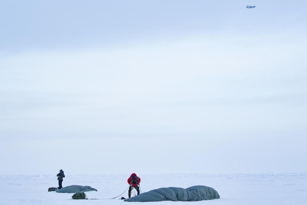 Sustainment package delivery and PJ jump for Arctic Eagle