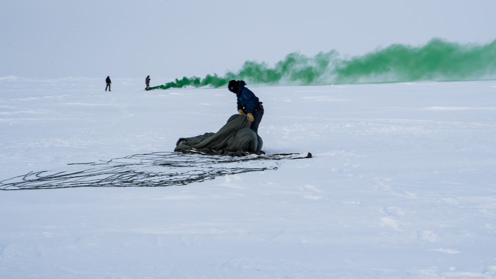 Sustainment package delivery and PJ jump for Arctic Eagle