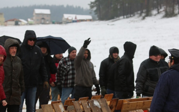 Preparing a roadblock