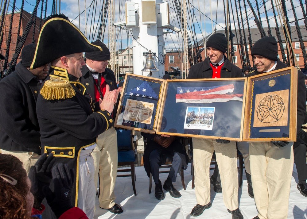 USS Constitution Held Change of Command