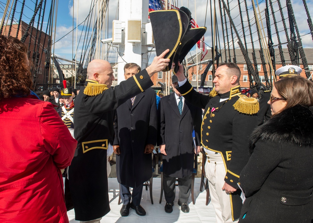 USS Constitution Held Change of Command