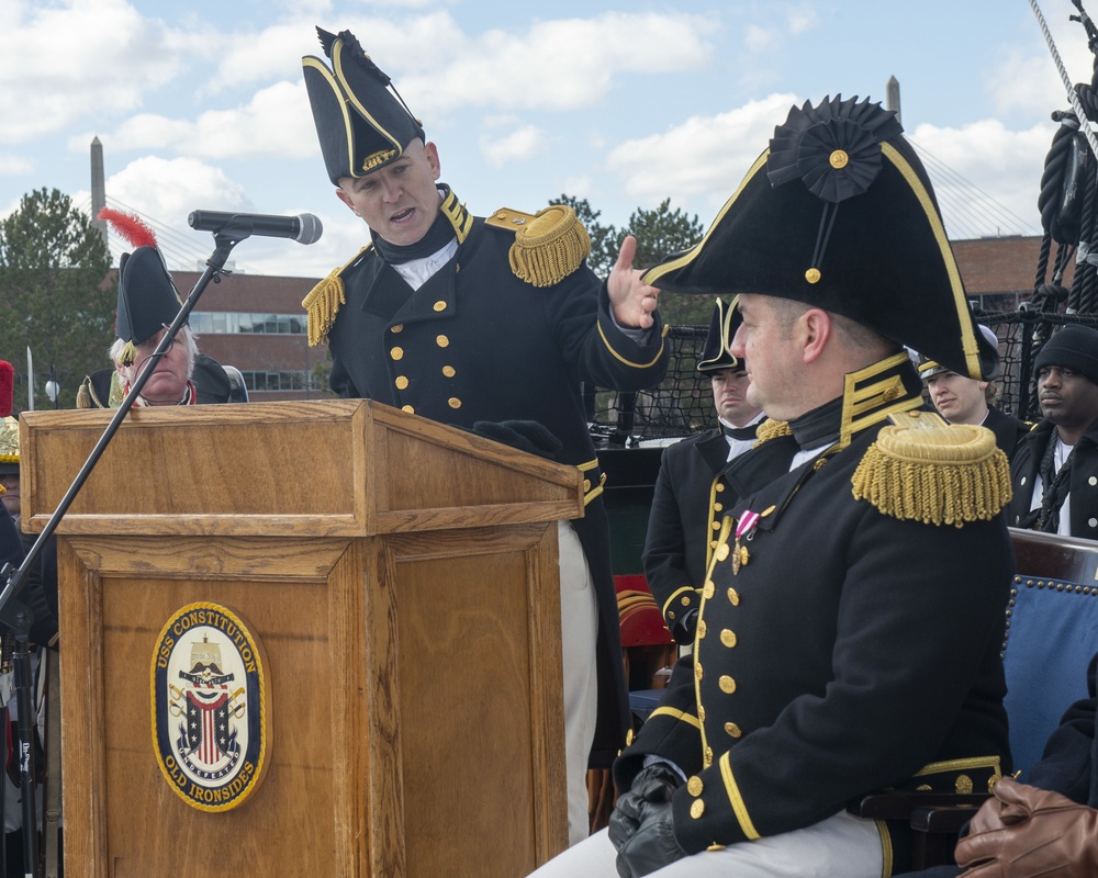 USS Constitution Held Change of Command