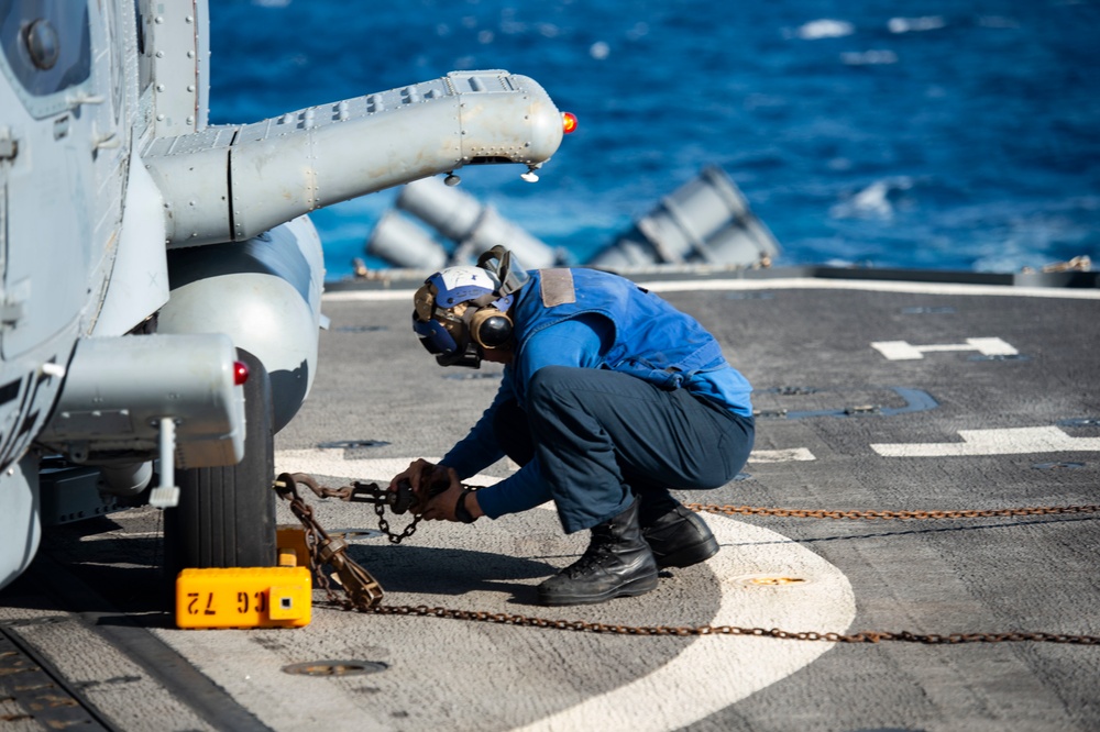 USS Vella Gulf Conducts Operations in the Atlantic Ocean