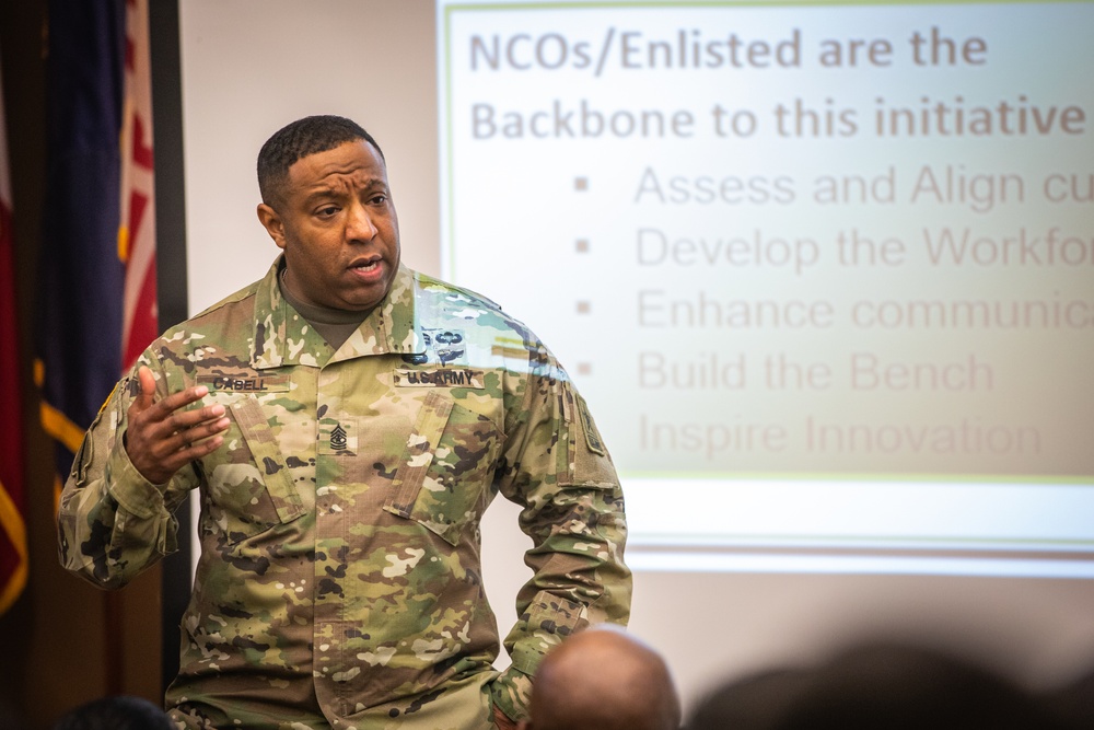 Finance &amp; Comptroller Sergeant Major Speaks at Fort Bragg