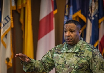 Finance &amp; Comptroller Sergeant Major Speaks at Fort Bragg