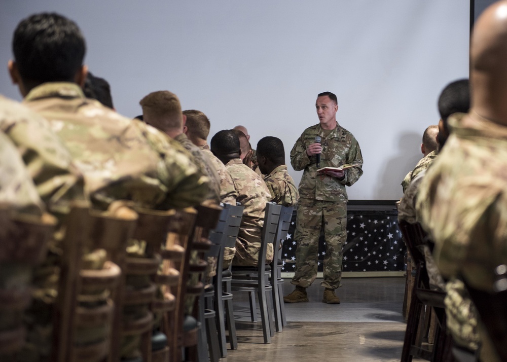 CJTF-HOA hosts E-1 to E-6 town hall