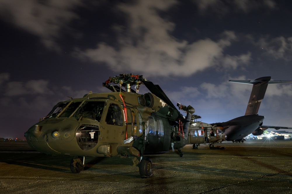 U.S. Army Black Hawk helicopters to support U.S. outstation in East Africa