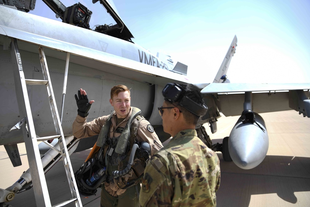 PSAB Hosts U.S. Marine Corps F-18 Hornets