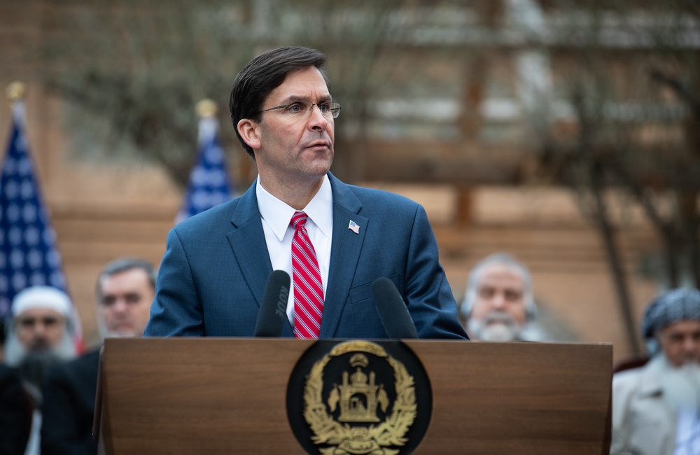 SecDef Esper Speaks at U.S.-Afghanistan Joint Declaration Announcement