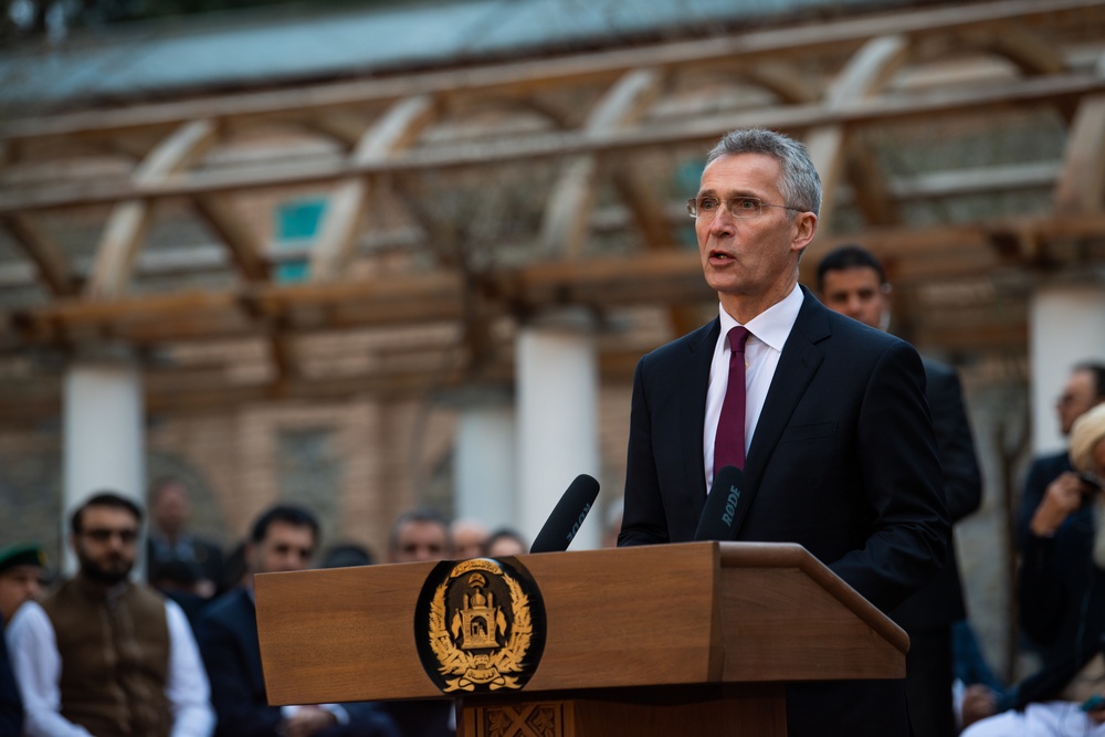 NATO SecGen Stoltenberg Speaks at U.S.-Afghanistan Joint Declaration Announcement