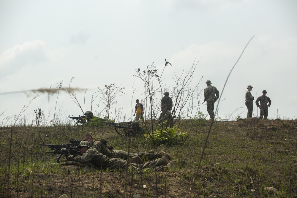 Cobra Gold 20: US, Royal Thai Marines participate in M240B machine gun range