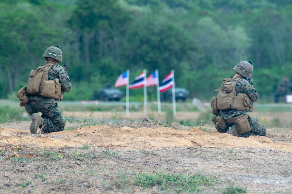 Cobra Gold 20: 31st Marine Expeditionray Unit Marines conduct amphiboius operations with Royal Thai Military, Feb. 28, 2020.