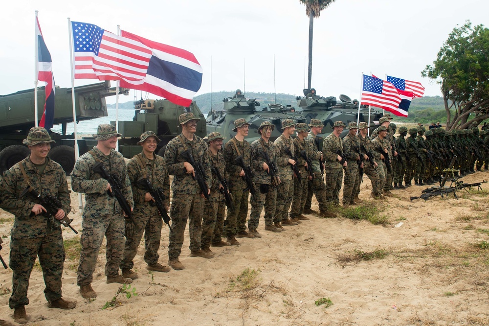 Cobra Gold 20: 31st Marine Expeditionray Unit Marines conduct amphiboius operations with Royal Thai Military, Feb. 28, 2020.
