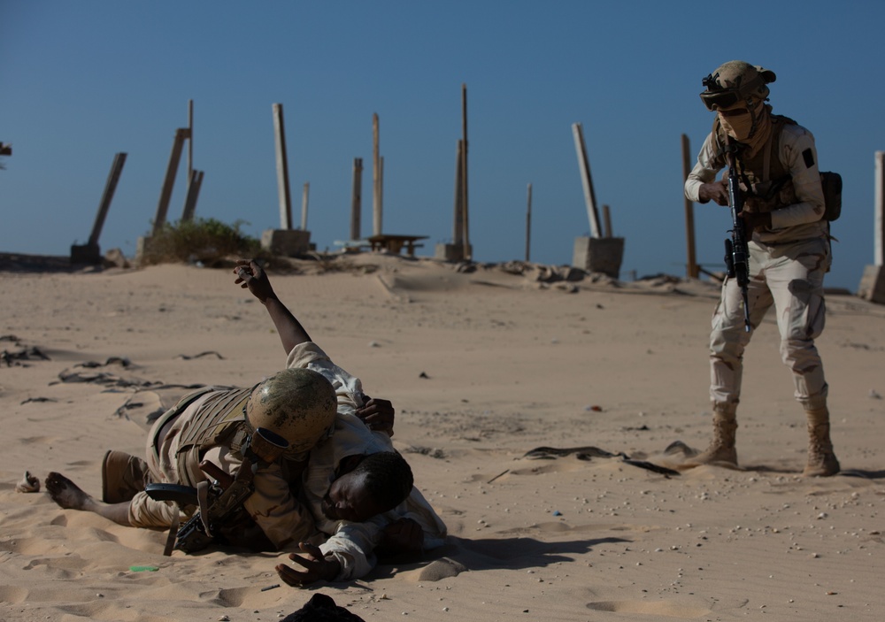 Mauritanian Soldiers execute small-unit tactics at Flintlock 20
