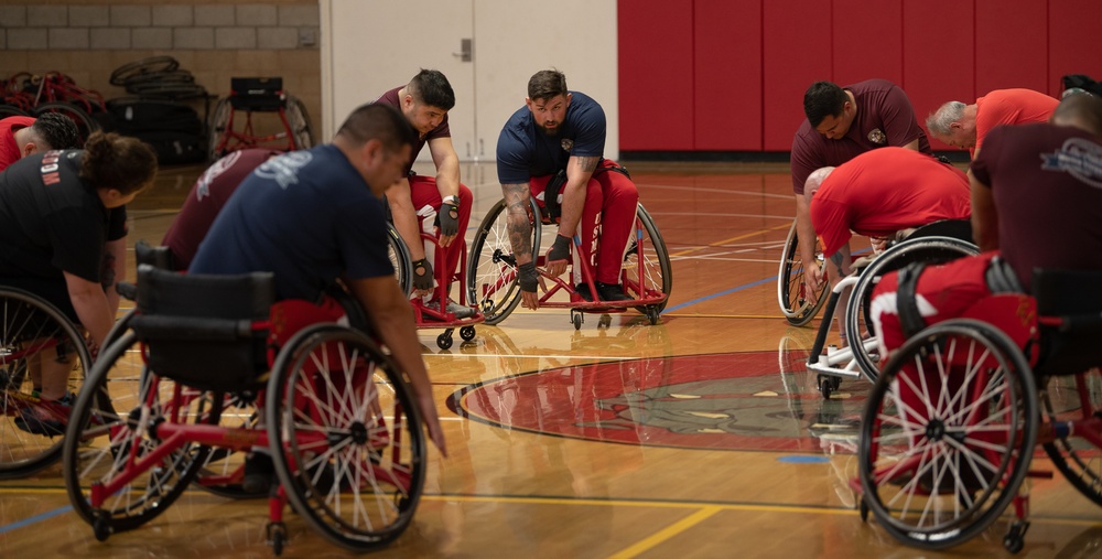 2020 Marine Corps Trials Wheelchair Basketball Practice