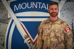 Capt. Alexander Buck, of the Canadian Army, was promoted to the rank of major, February 5, 2020, Fort Drum, N.Y.