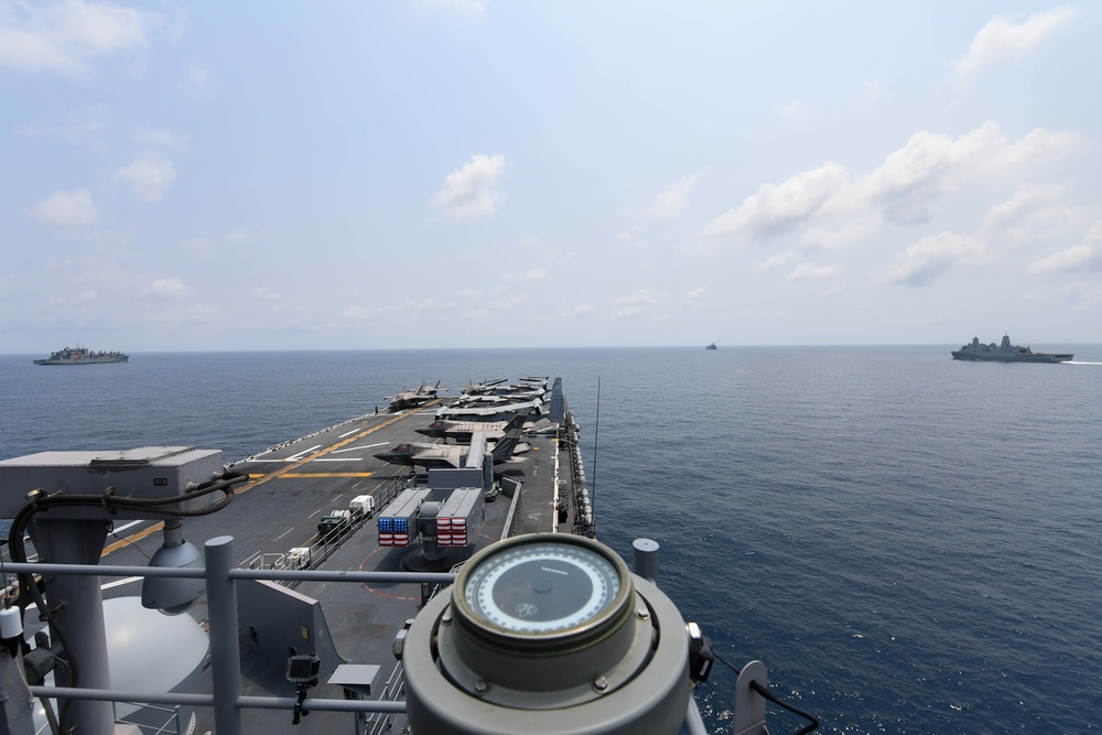Cobra Gold 20: USS America (LHA 6) conducts replenishment-at-sea
