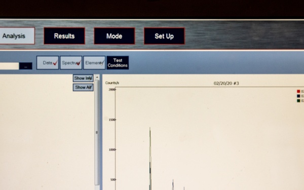 Results of an X-ray flourescence instrument