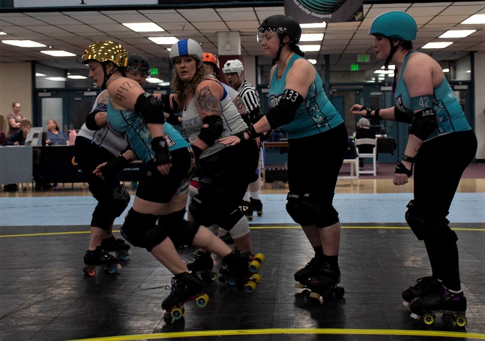 NMRTC Bremerton staff exercising their skating skill and sporting thrill