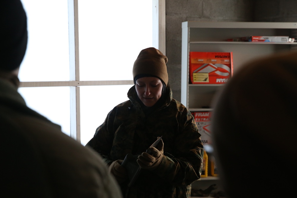 CBIRF Marines and Sailors participating in Arctic Eagle cold weather training