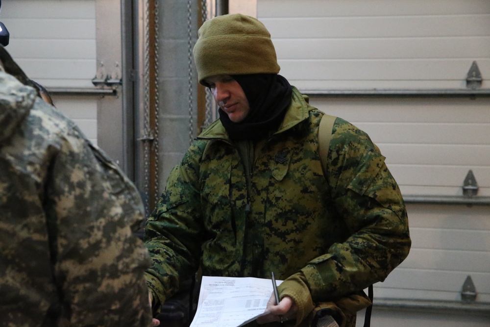 CBIRF Marines and Sailors participating in Arctic Eagle cold weather training