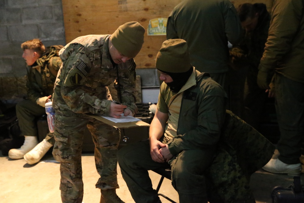 CBIRF Marines and Sailors participating in Arctic Eagle cold weather training