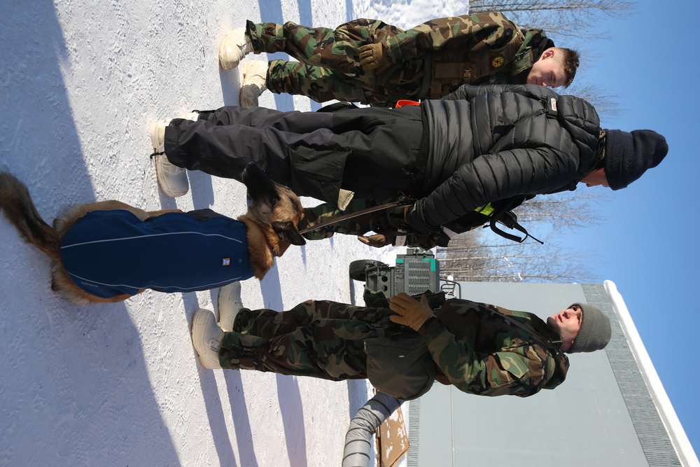 CBIRF Marines and Sailors participating in Arctic Eagle cold weather training