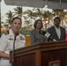 Commanding Officer Gives Speech