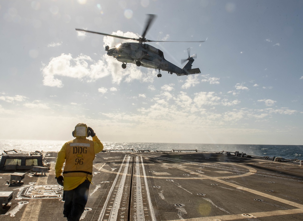 Sailor Salutes Pilot