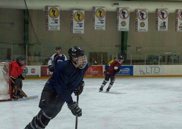 Sailor Plays Ice Hockey
