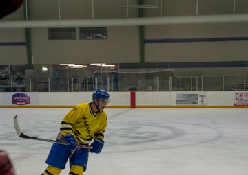 Sailor Plays Ice Hockey