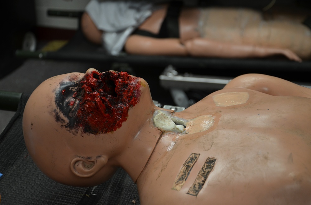 The art of moulage: METC combat medic manikins rock realistic wounds