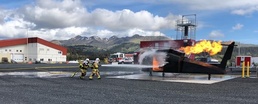 Kodiak-based Coast Guard firefighters conduct ARFF training