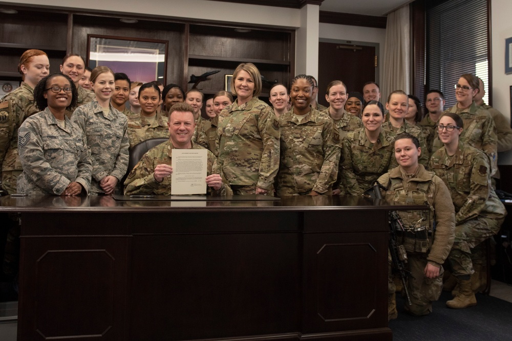 509th Bomb Wing commander signs Women’s History Month Proclamation